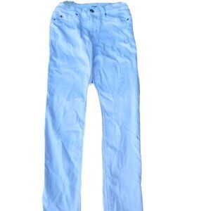 Hudson Natalie White Mid Rise 5-Pocket Super Skinny White Stretch Jeans